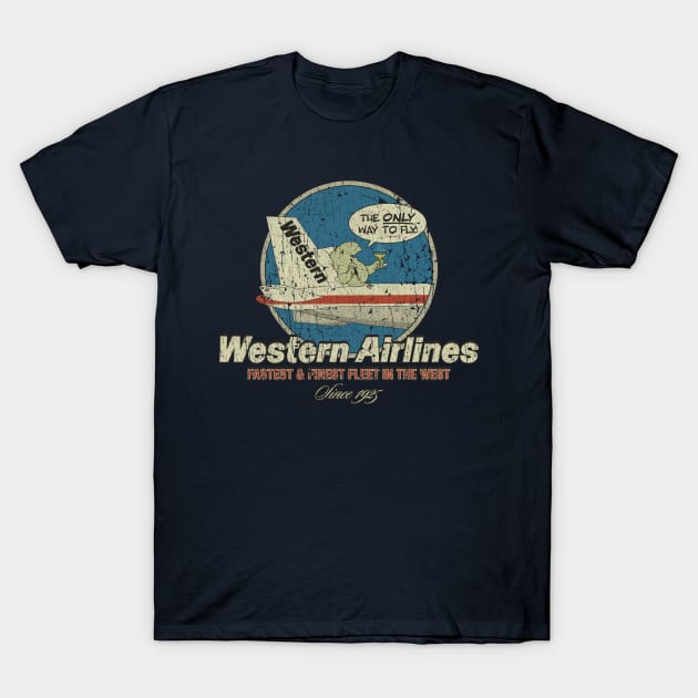 Western Airlines 1956 T-Shirt by JCD666